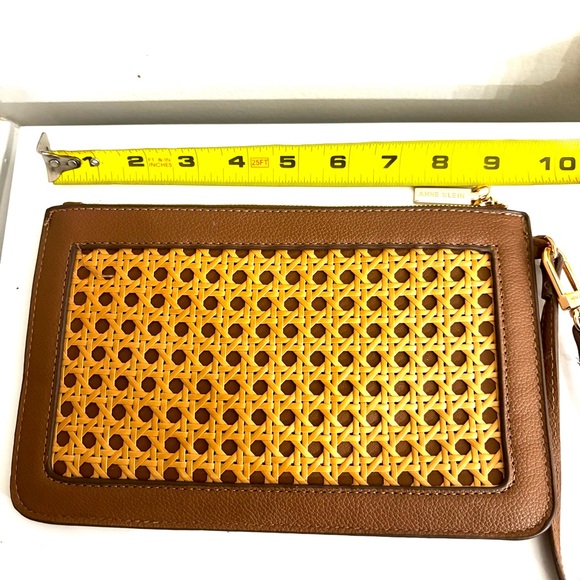 Anne Klein NWOT Brown/Tan/Chestnut Gold Clutch Wristlet Wallet Trio Set New - Picture 7 of 14